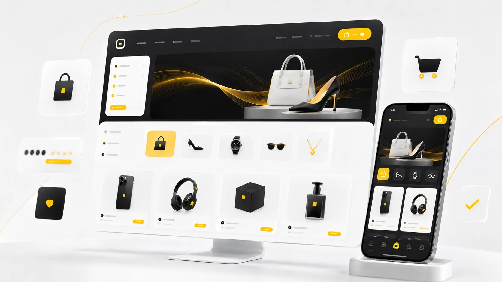 E-commerce website interface concept