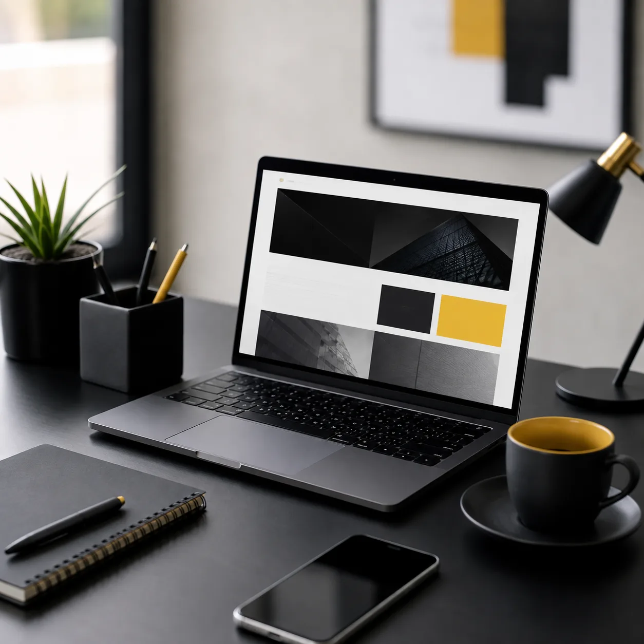 Corporate website design concept